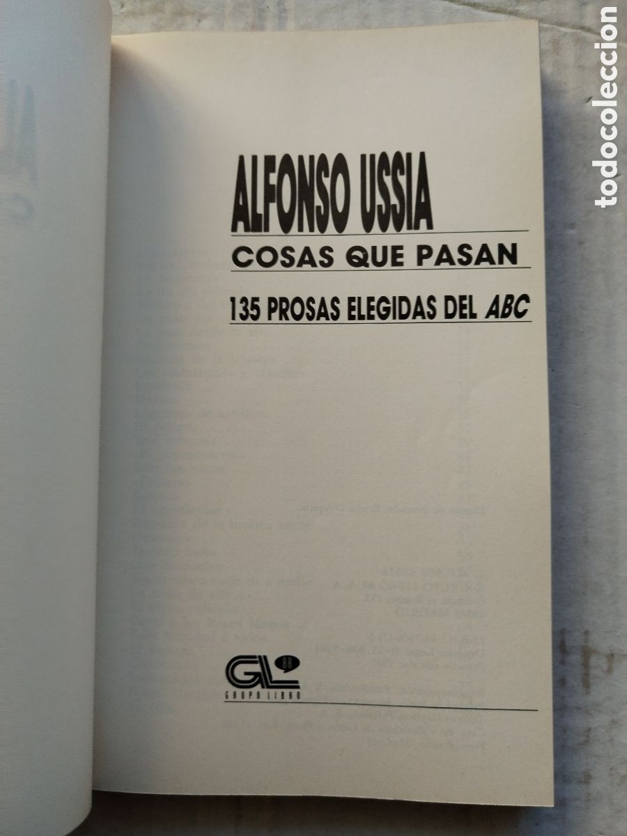 Libros de segunda mano: COSAS QUE PASAN/ALFONSO USSIA - Foto 2
