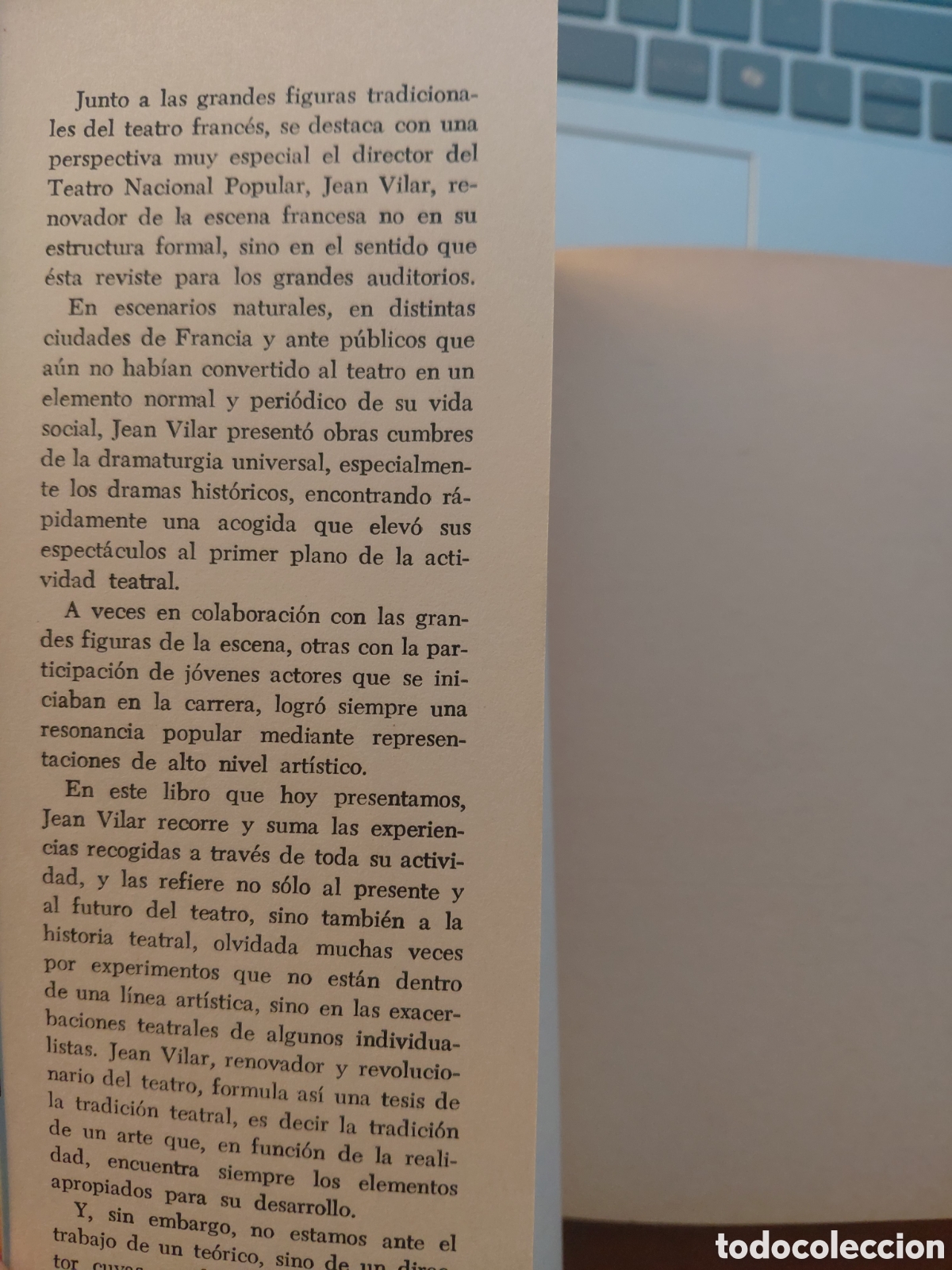 Libros de segunda mano: De la tradici&oacute;n teatral, Jean Vilar - Foto 2