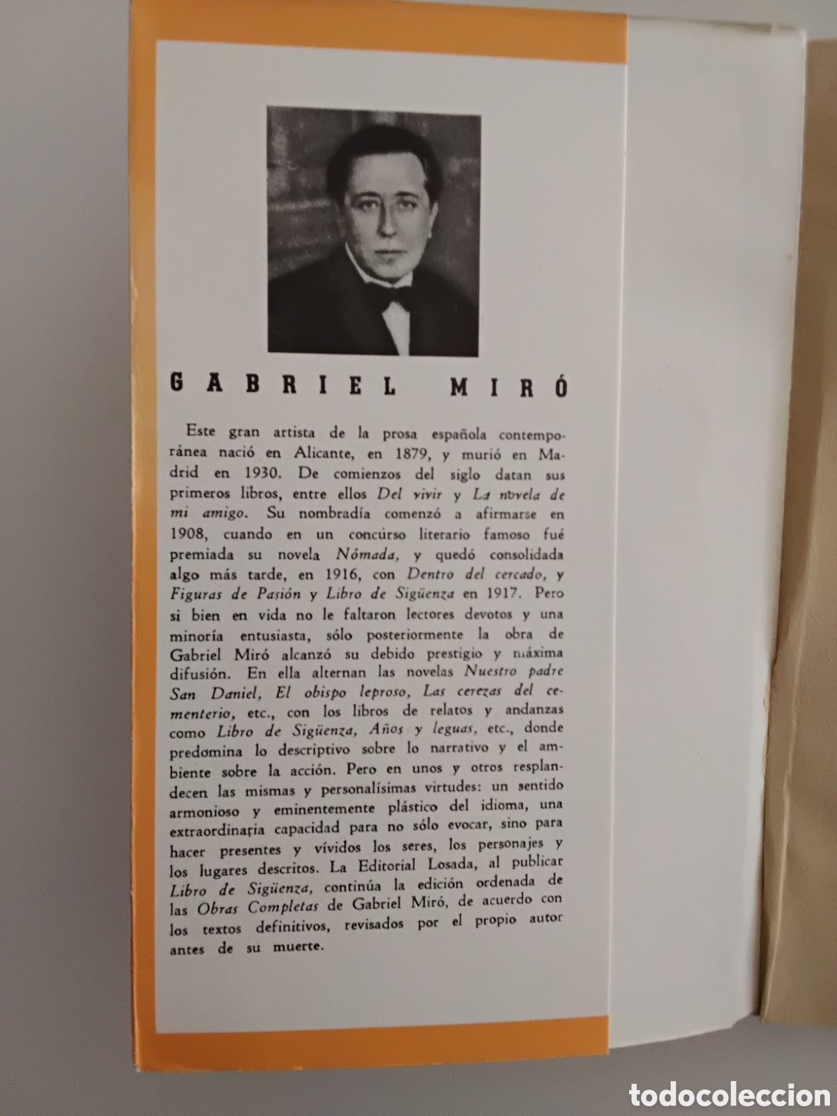 Libros de segunda mano: Gabriel Mir&oacute; &ndash; Libro de Sig&uuml;enza. Editorial Losada, 1962 - Foto 2