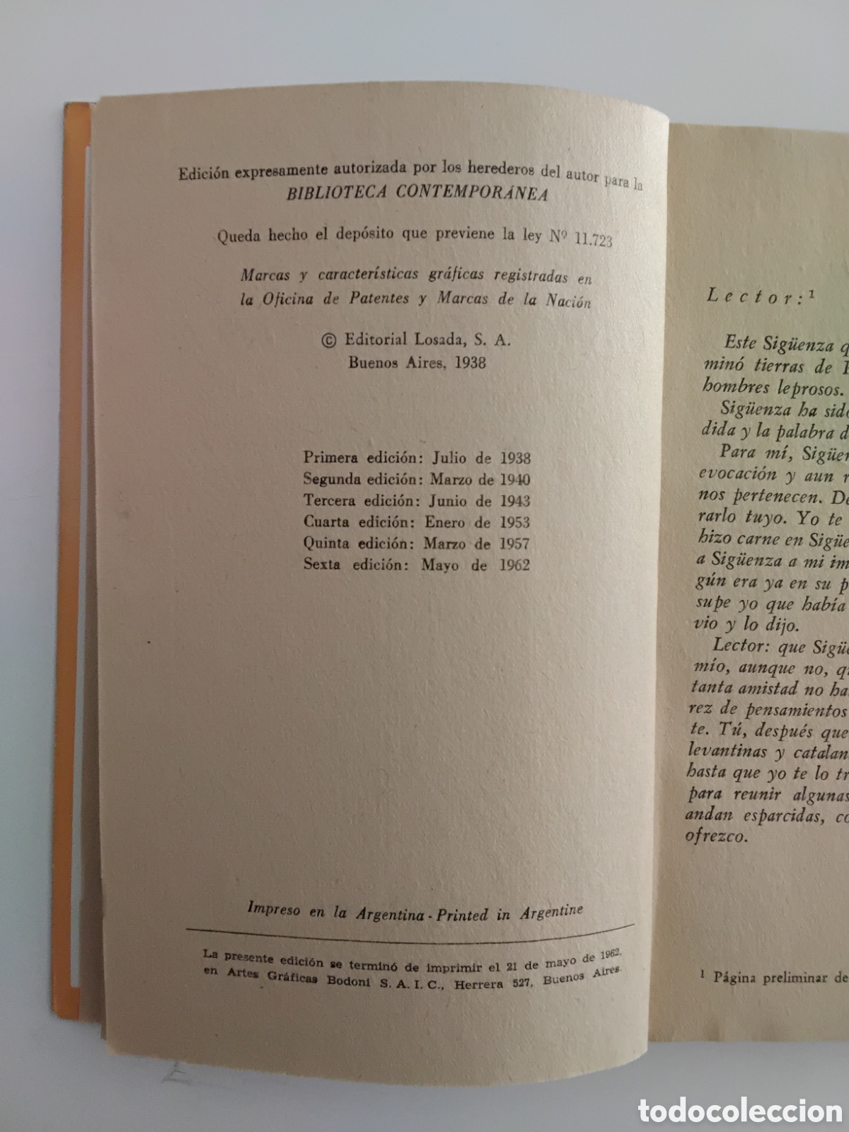 Libros de segunda mano: Gabriel Mir&oacute; &ndash; Libro de Sig&uuml;enza. Editorial Losada, 1962 - Foto 4