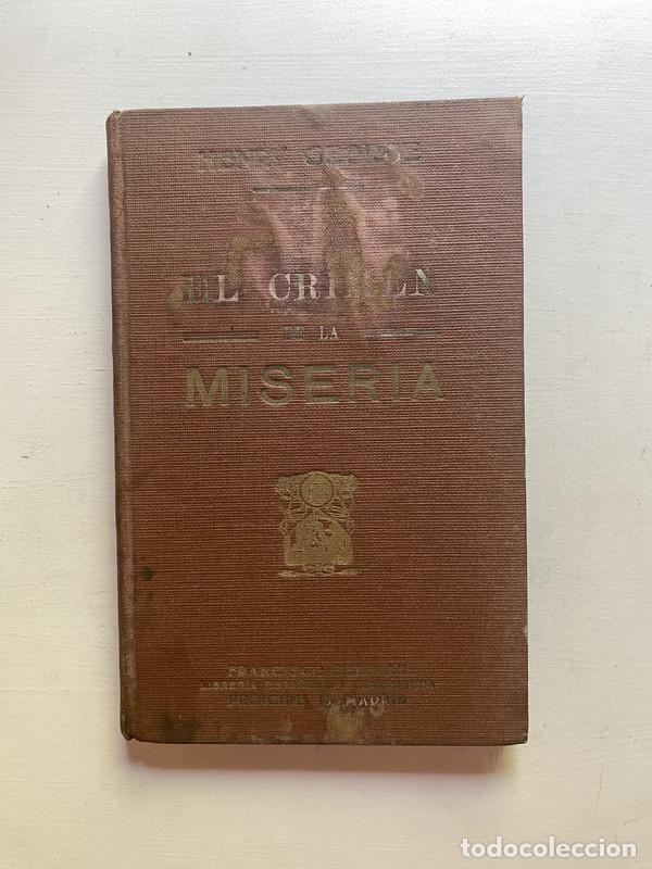Libros de segunda mano: El crimen de la miseria - George Henry - Foto 1