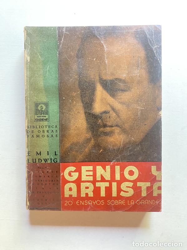 Libros de segunda mano: Genio y artista - Ludwig Emil - Foto 1