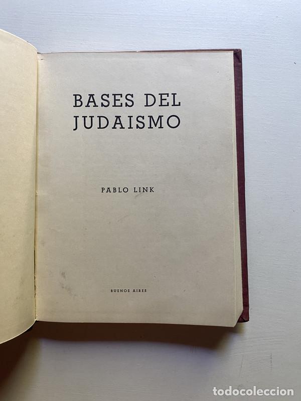 Libros de segunda mano: Bases del judaismo - Link Pablo - Foto 1