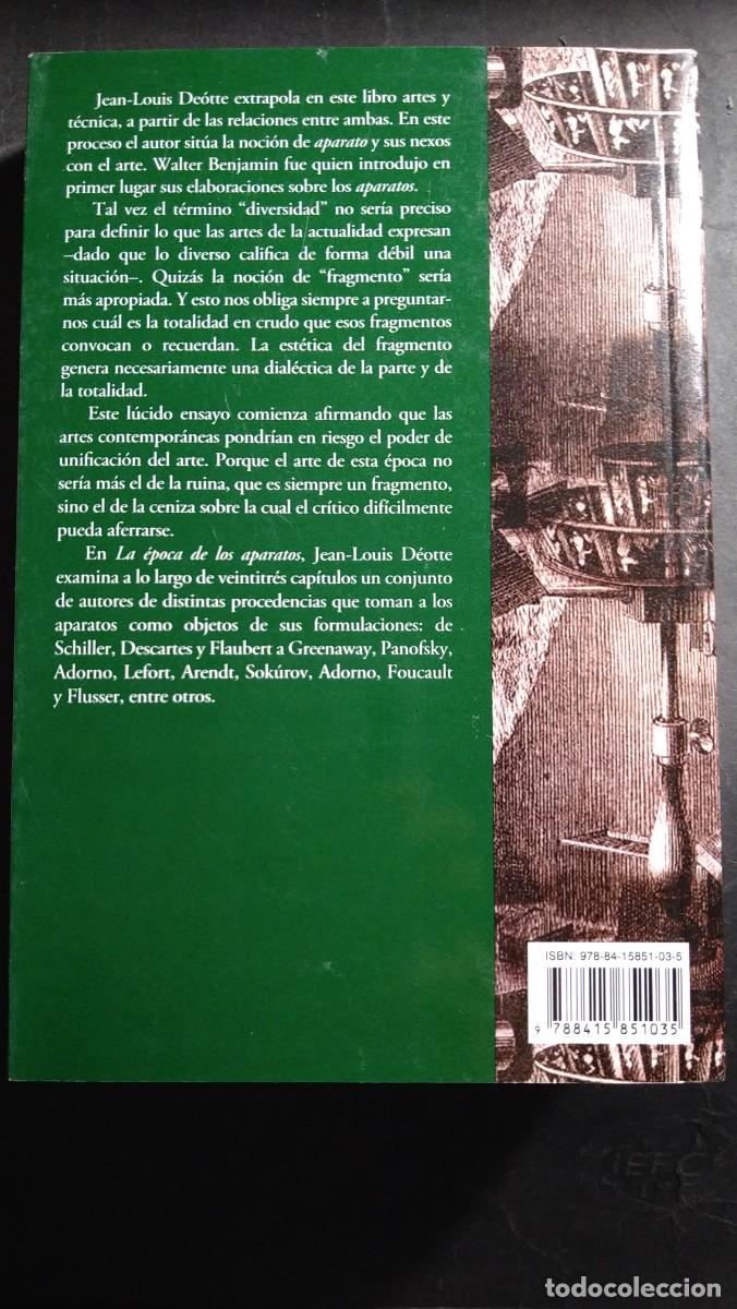 Libros de segunda mano: LA &Eacute;POCA DE LOS APARATOS - JEAN LOUIS D&Eacute;OTTE - Foto 2