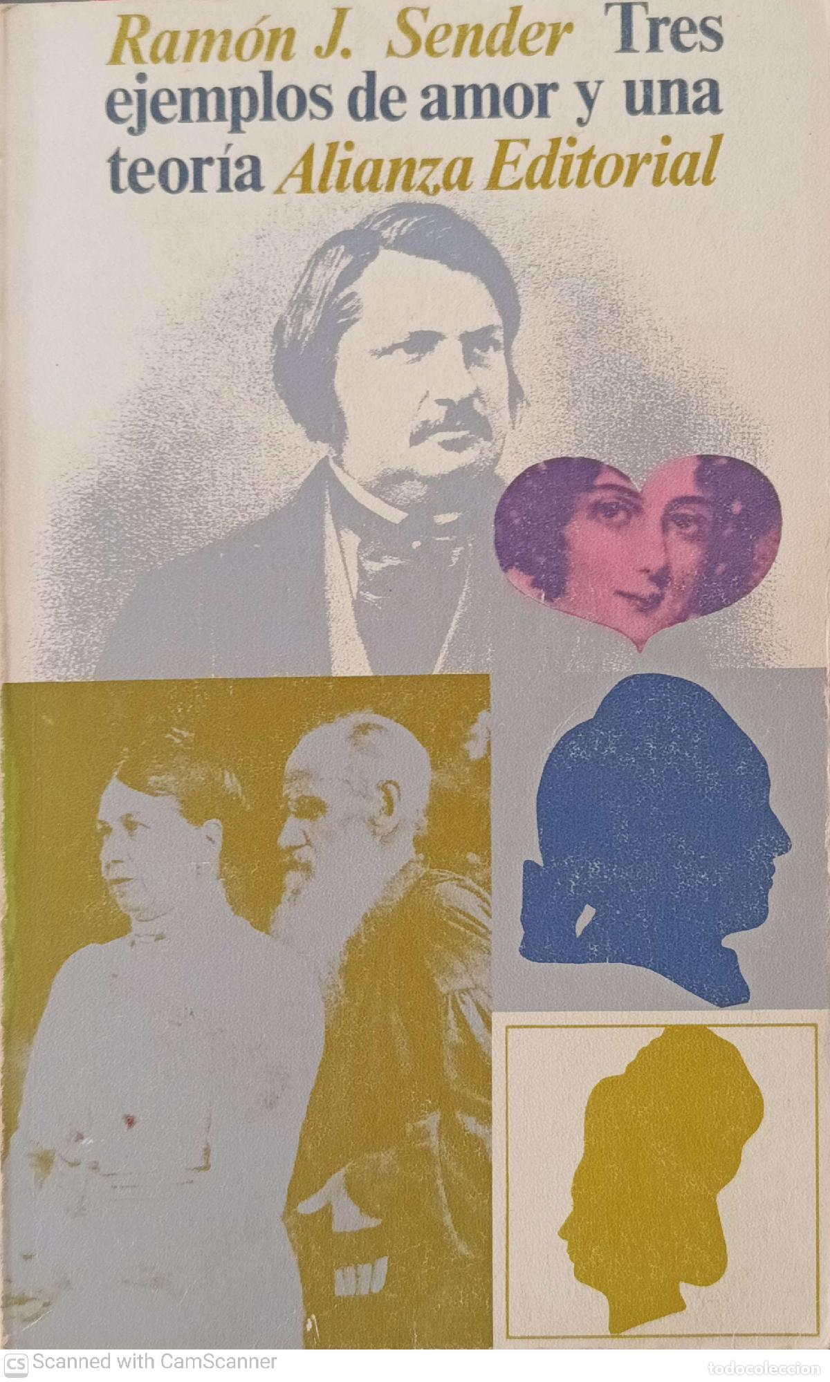 Libros de segunda mano: Tres ejemplos de amor y una teor&iacute;a - Ram&oacute;n J. Sender - Foto 1