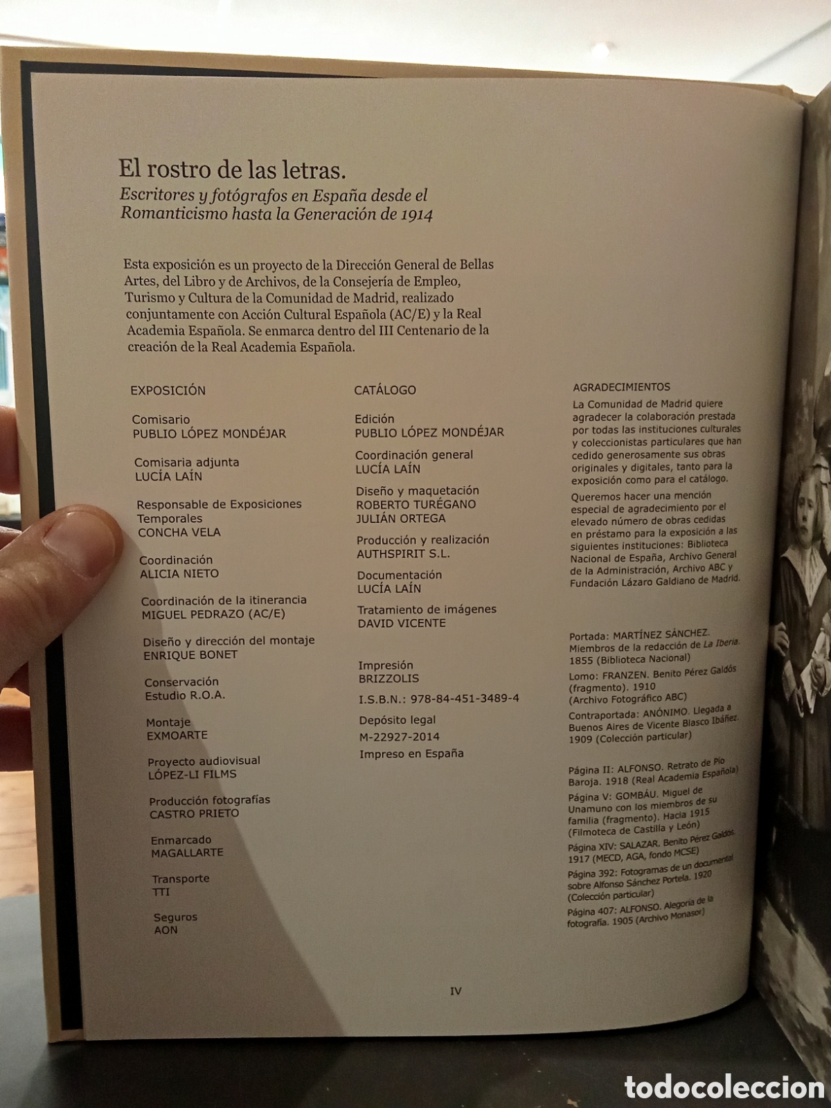 Libros de segunda mano: El rostro de las letras - Publio Lopez Mondejar - Foto 3