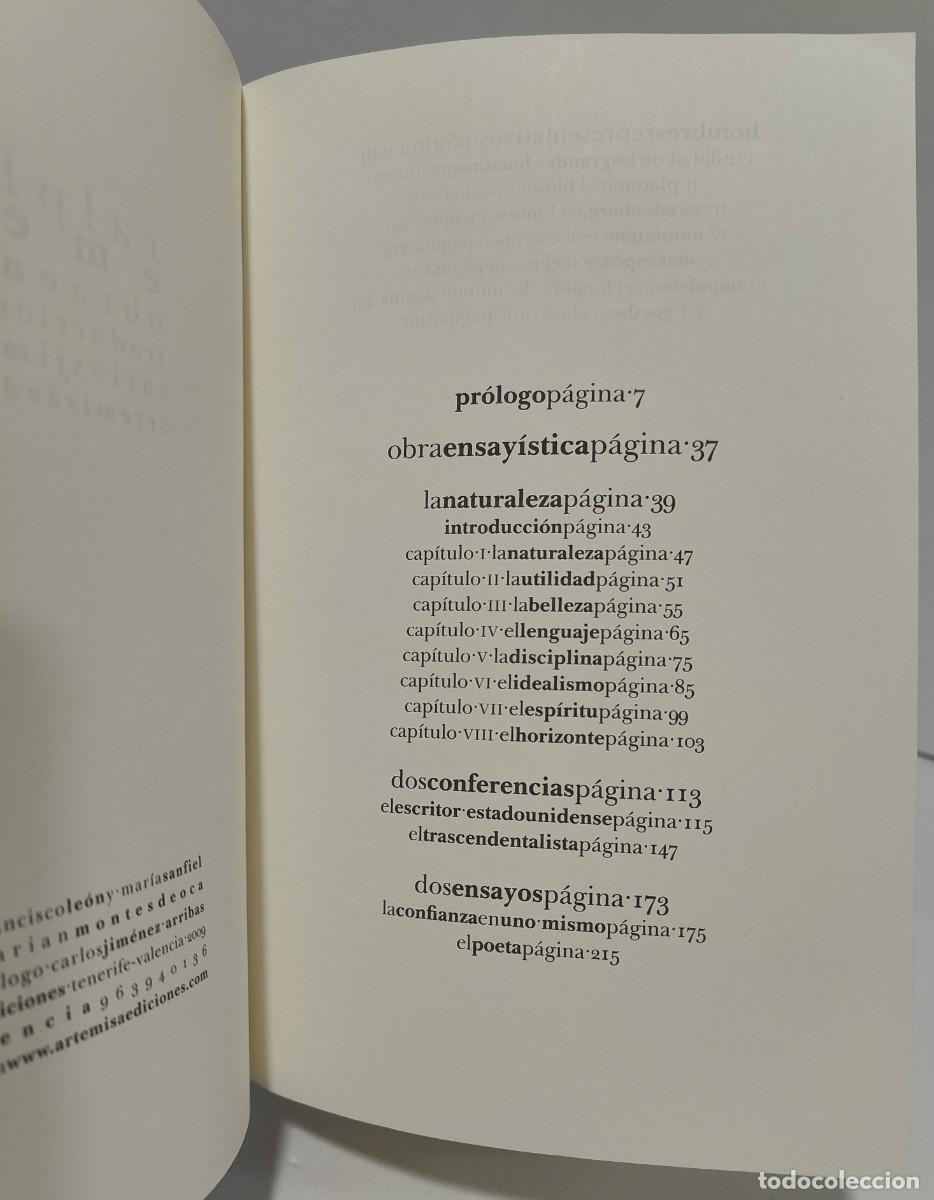 Libros de segunda mano: OBRA ENYAS&Iacute;STICA - RALPH WALDO EMERSON - Artemisa Ediciones - Foto 9