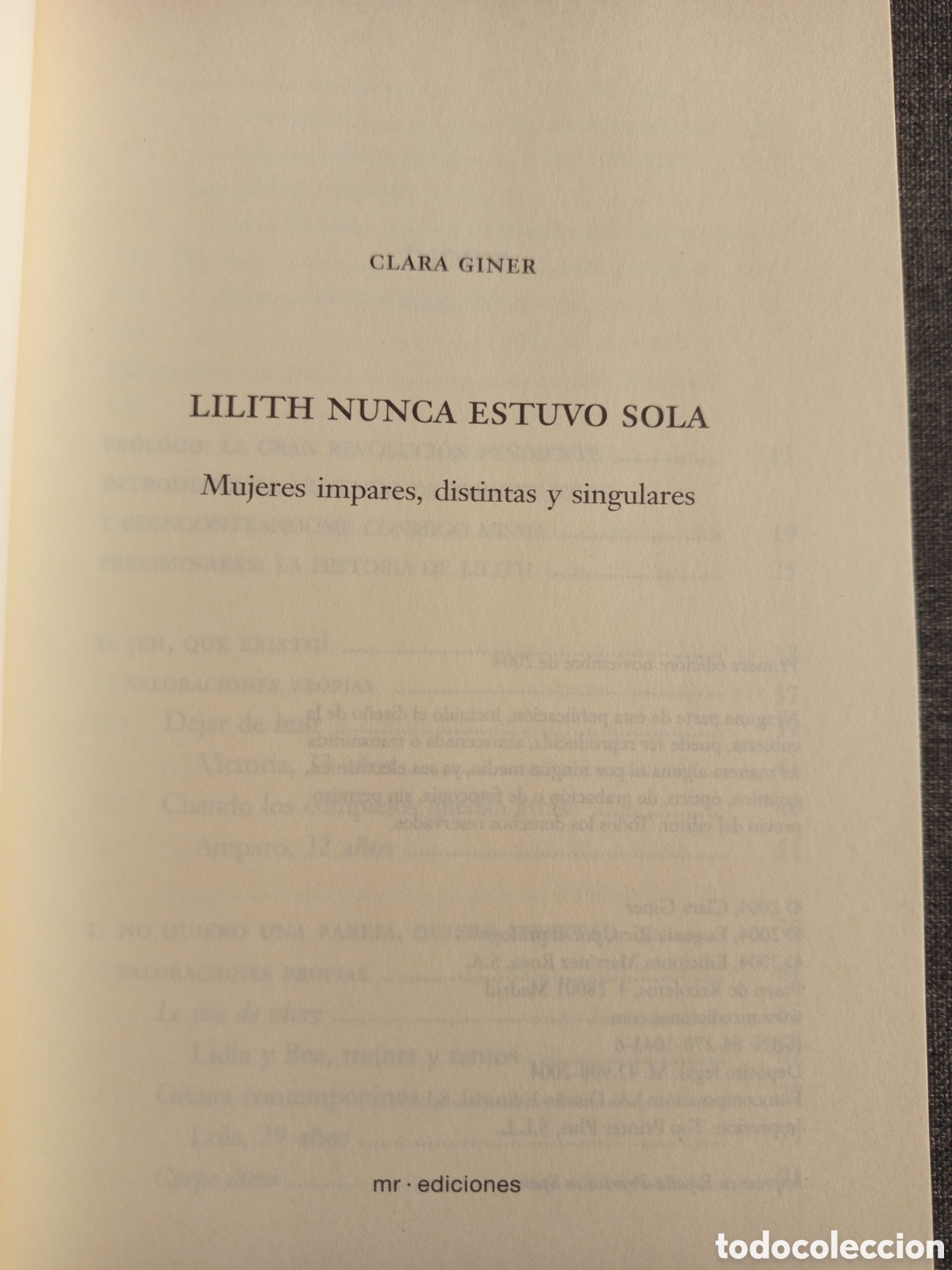 Libros de segunda mano: LILITH NUNCA ESTUVO SOLA (CLARA GINER) - Foto 2