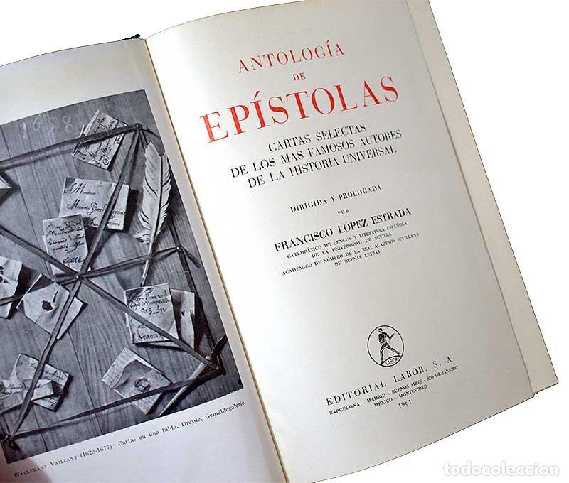 Libros de segunda mano: Antolog&iacute;a de Ep&iacute;stolas - Francisco L&oacute;pez Estrada - Foto 2