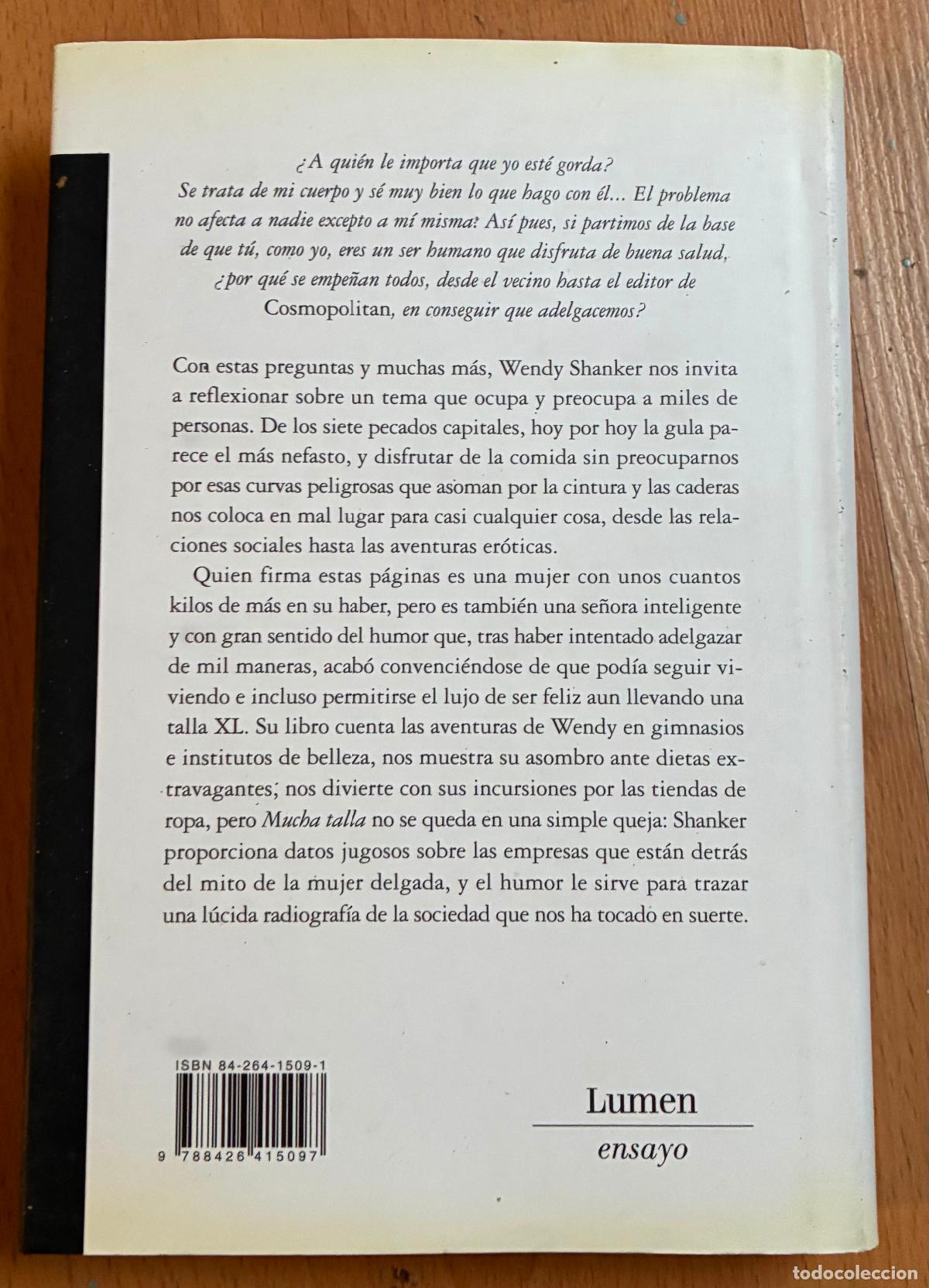 Libros de segunda mano: MUCHA TALLA, Wendy Shanker - Foto 2
