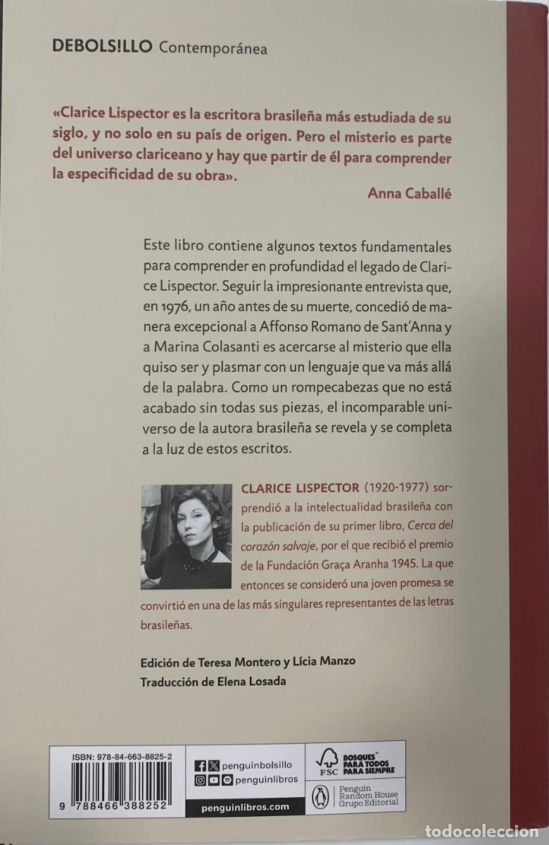 Libros de segunda mano: OTROS ESCRITORIOS, CLARICE LISPECTOR, DEBOLS!LLO EDITORIAL - Foto 2