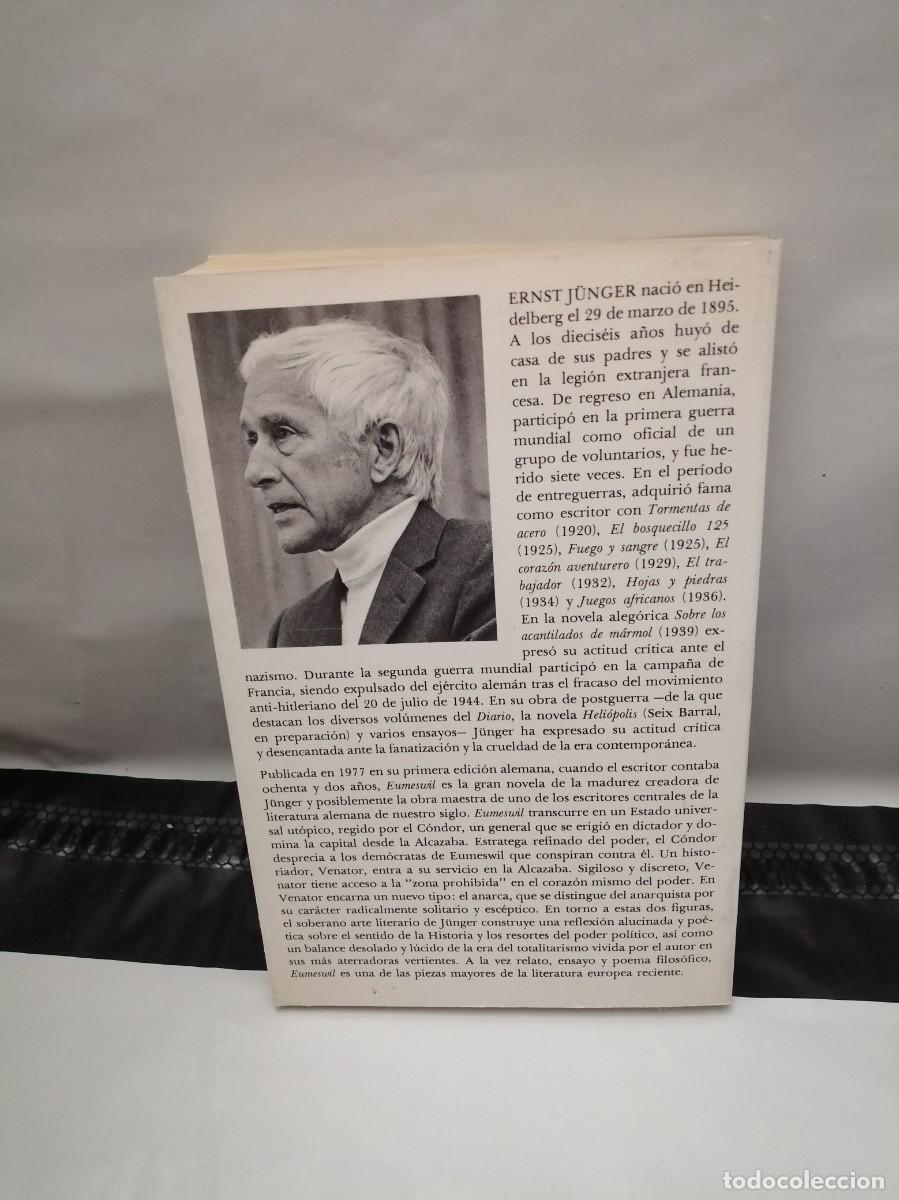 Libros de segunda mano: Ernst J&uuml;nger: Eumeswil (Primera edici&oacute;n, Colecci&oacute;n: Biblioteca Formentor) - Foto 2
