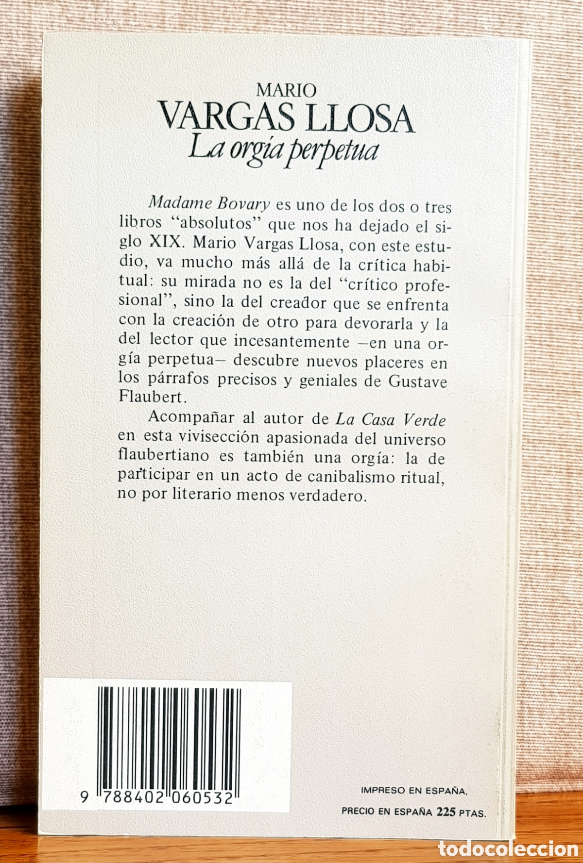 Libros de segunda mano: La org&iacute;a perpetua. Mario Vargas Llosa - Foto 5