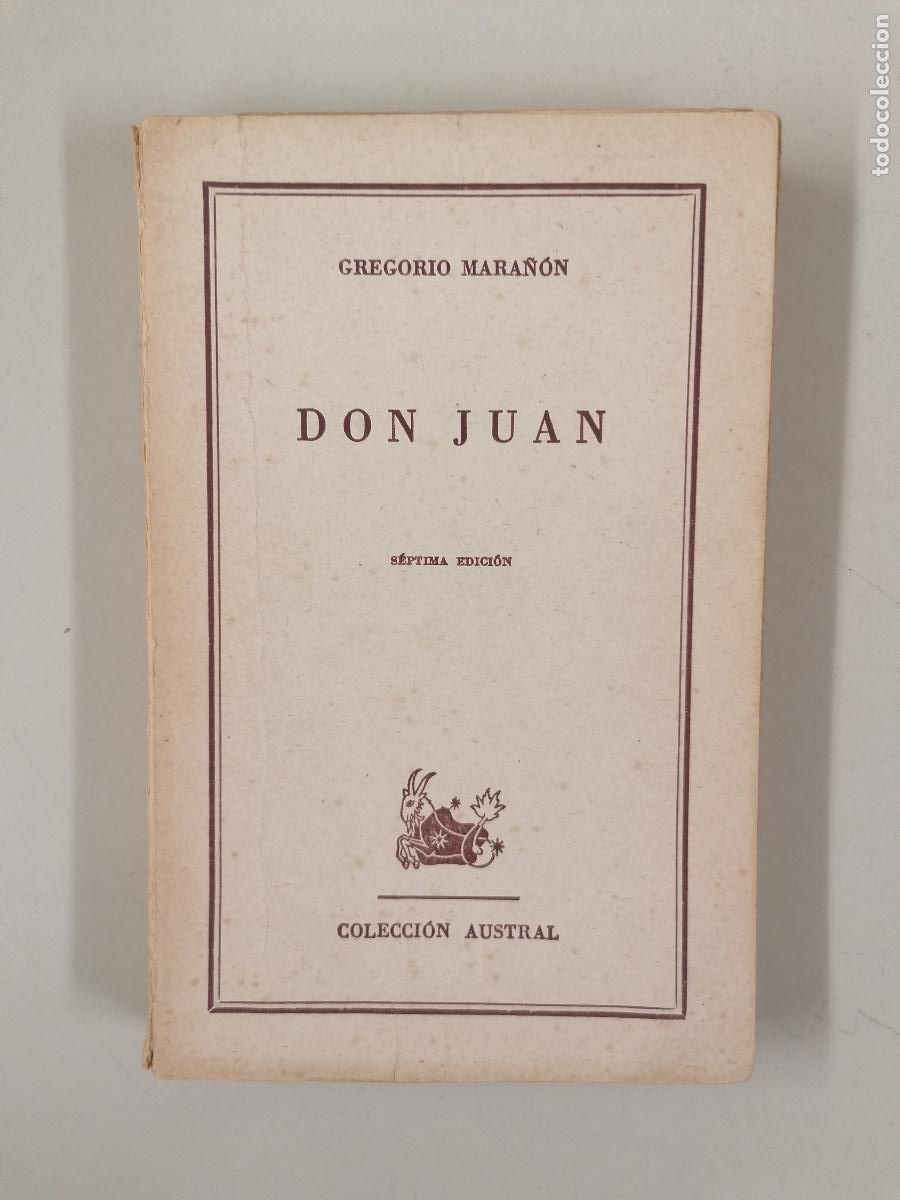 Livres d'occasion: DON JUAN. GREGORIO MARA&Ntilde;ON. ESPASA-CALPE - Austral