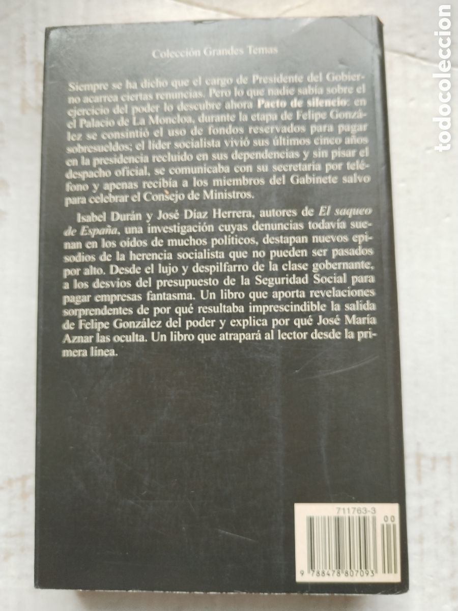 Libros de segunda mano: PACTO DE SILENCIO/ISABEL DURAN - Foto 8