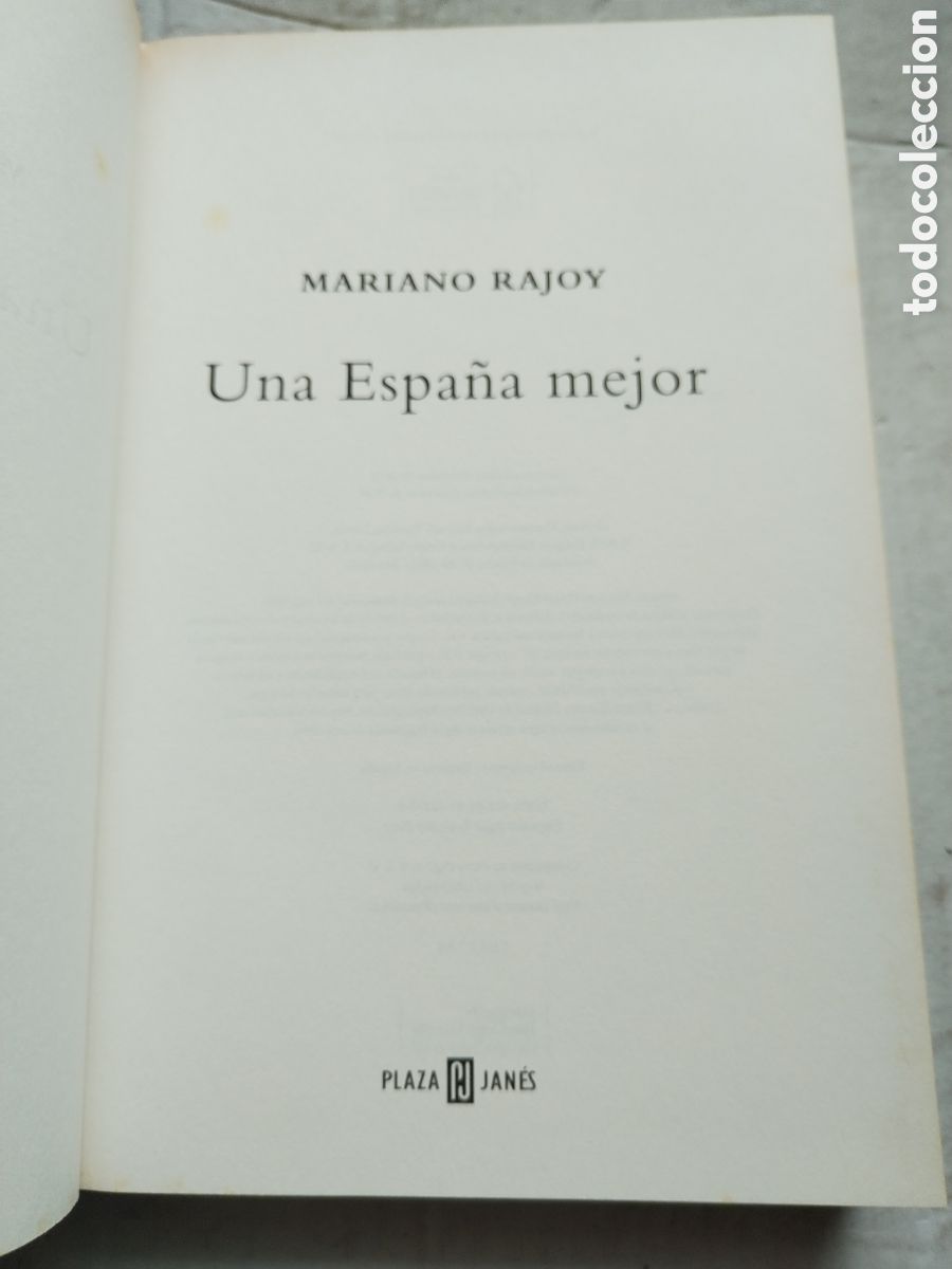 Libros de segunda mano: UNA ESPA&Ntilde;A MEJOR/MARIANO RAJOY - Foto 2