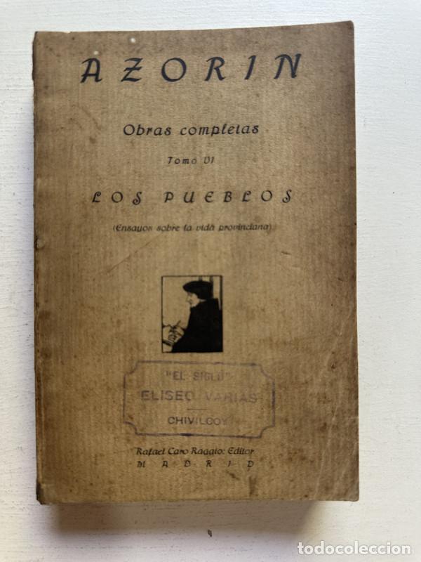 Libros de segunda mano: Los pueblos - Azorin - Foto 1