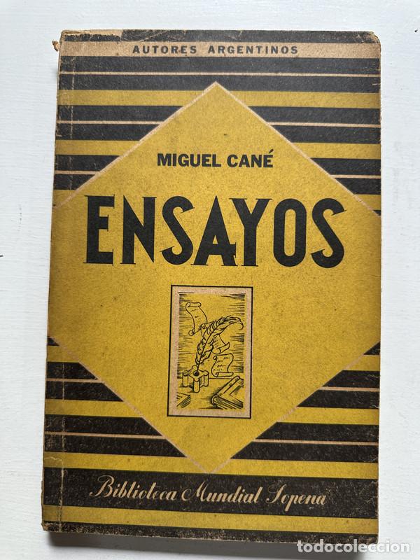 Libros de segunda mano: Ensayos - Cane Miguel - Foto 1