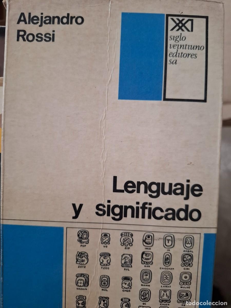 Libros de segunda mano: lenguaje y significado Alejandro Rossi - Foto 1