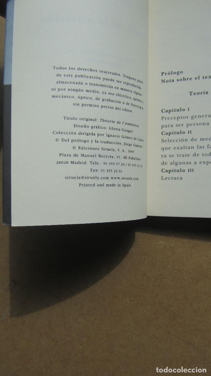 Libros de segunda mano: Teor&iacute;a de la ambici&oacute;n H&eacute;rault de S&eacute;chelles, Marie-Jean - Foto 4