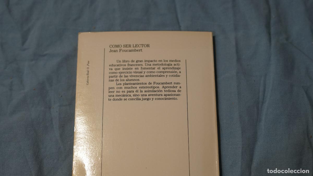Libros de segunda mano: Jean Foucambert - Como ser lector - Laia 1989 - Foto 3