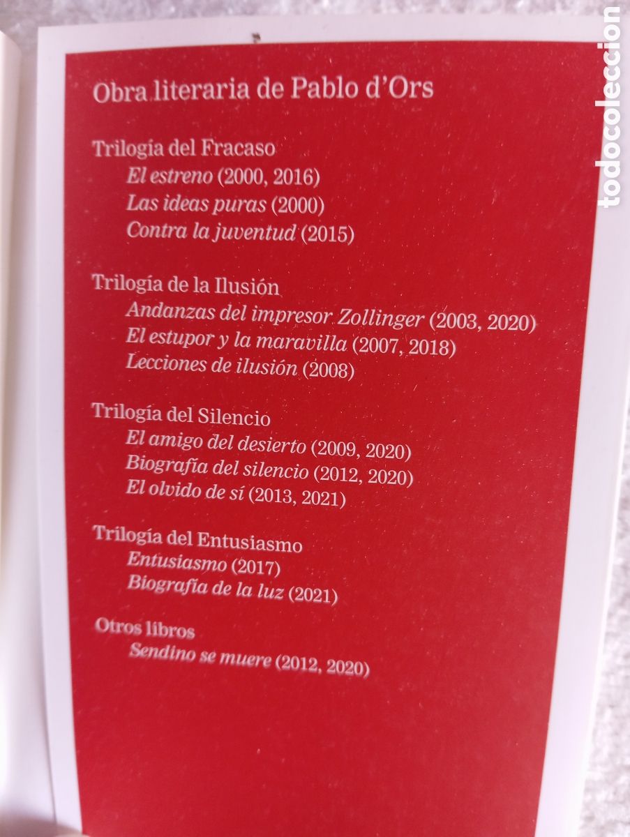 Libros de segunda mano: Libro Biograf&iacute;a del silencio &ndash; de Pablo dOrs - Foto 7