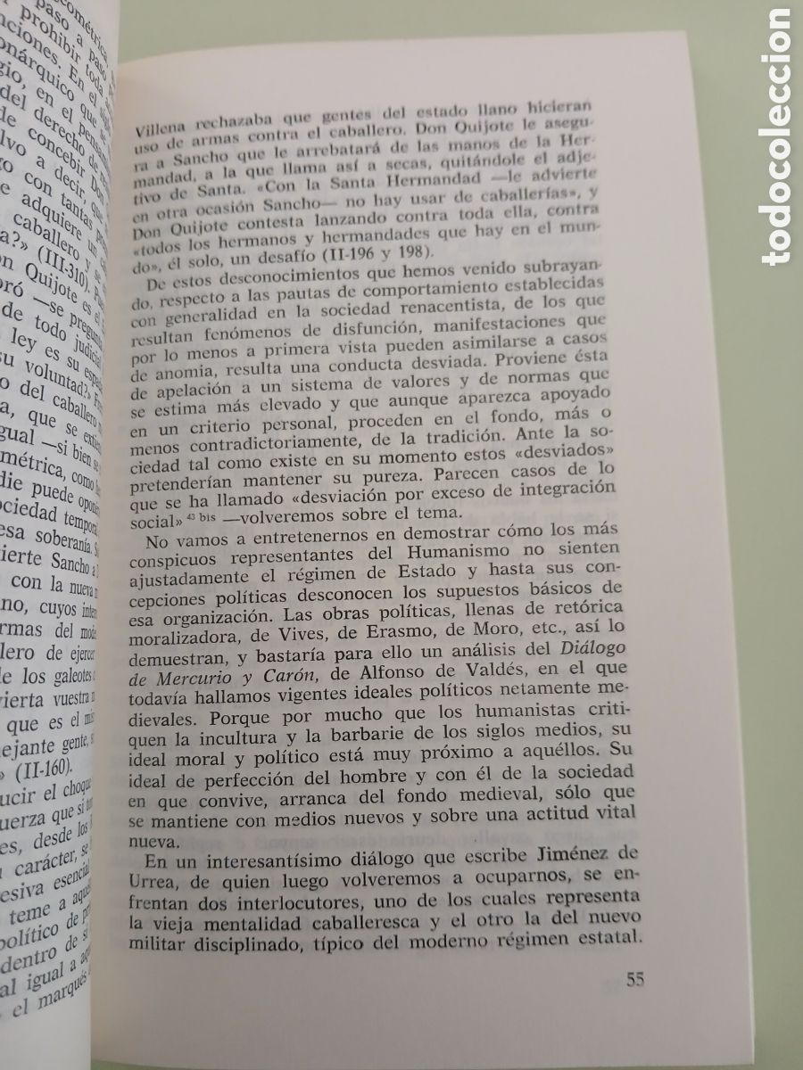 Libros de segunda mano: Utop&iacute;a y contrautop&iacute;a en el Quijote. Jos&eacute; Antonio Maravall. - Foto 9