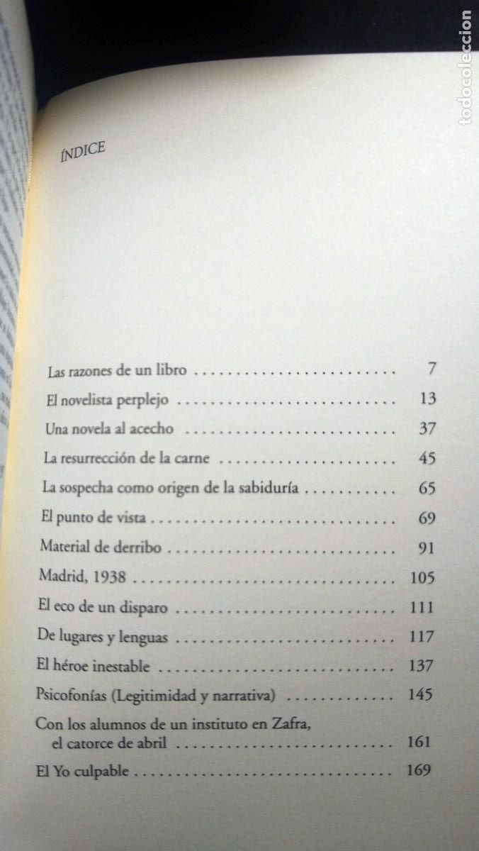 Libros de segunda mano: EL NOVELISTA PERPLEJO - RAFAEL CHIRBES - Foto 5