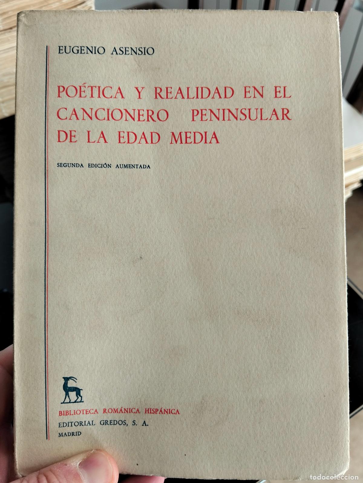 Libros de segunda mano: Cancionero Peninsular, Edad Media. Eugenio Asensio, ed. Gredos, 1970. VISITA MI CATALOGO L54