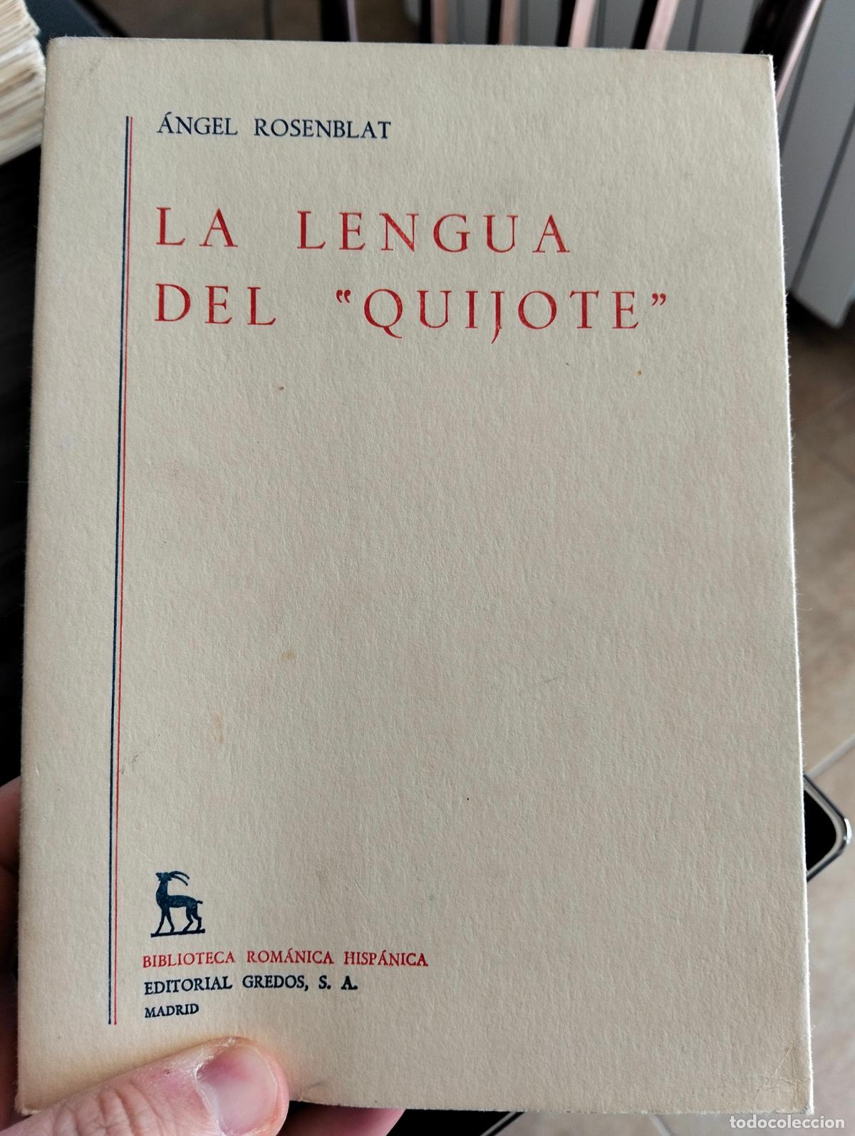 Libros de segunda mano: Cervantino. La Lengua del Quijote, Angel Rosenblat, Gredos, 1971. VISITA MI CATALOGO L54