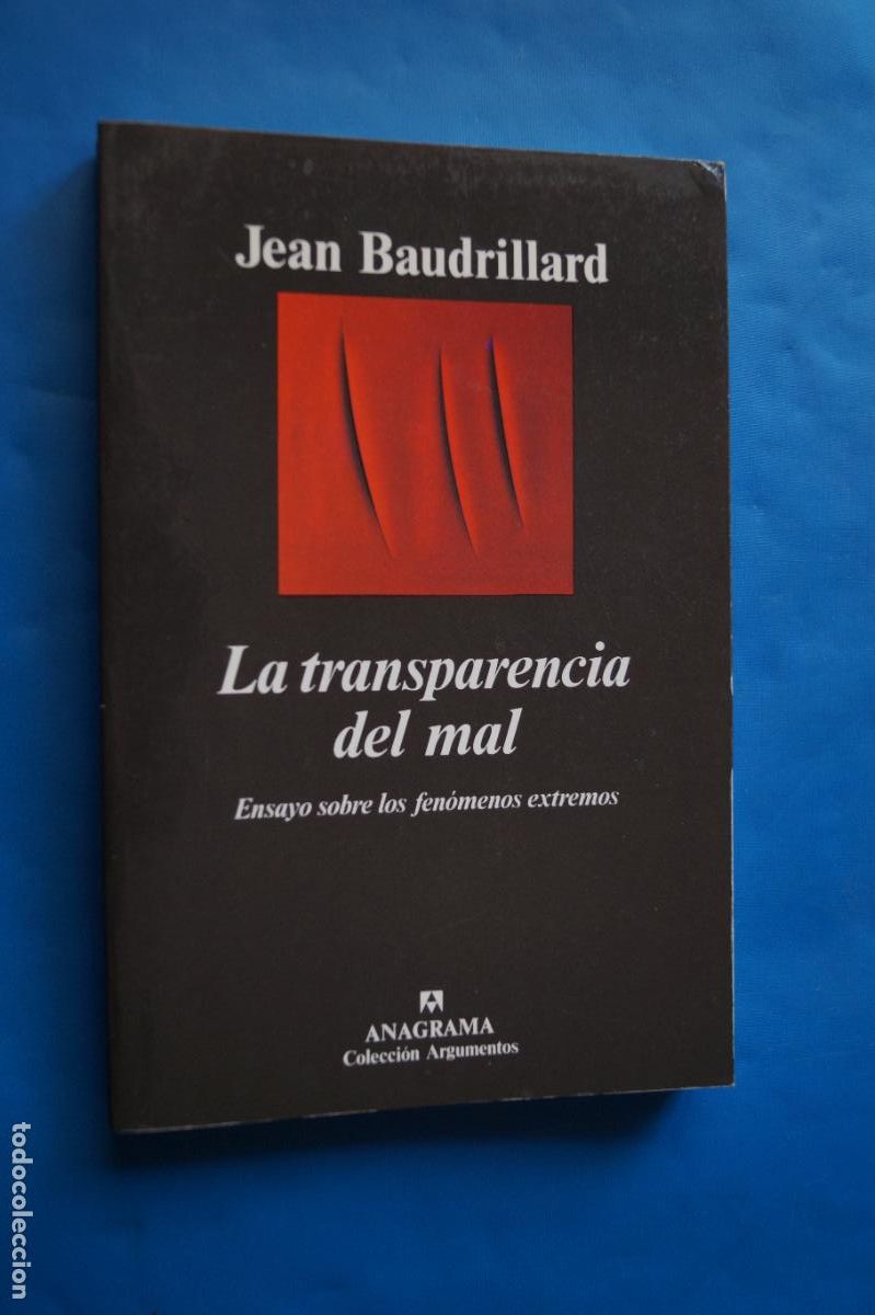 Libros de segunda mano: LA TRANSPARENCIA DEL MAL. JEAN BAUDRILLARD