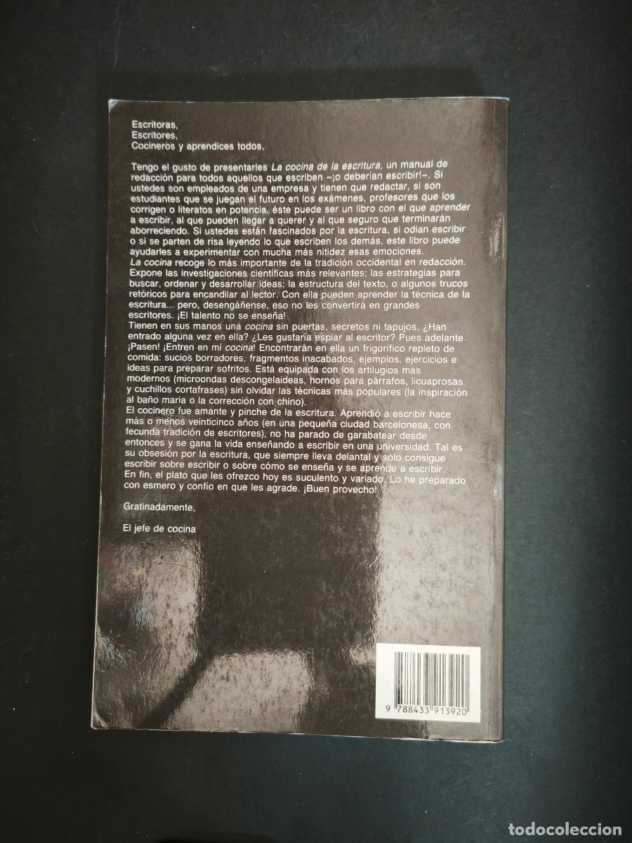 Libros de segunda mano: La cocina de la escritura - Daniel Cassany - Foto 2