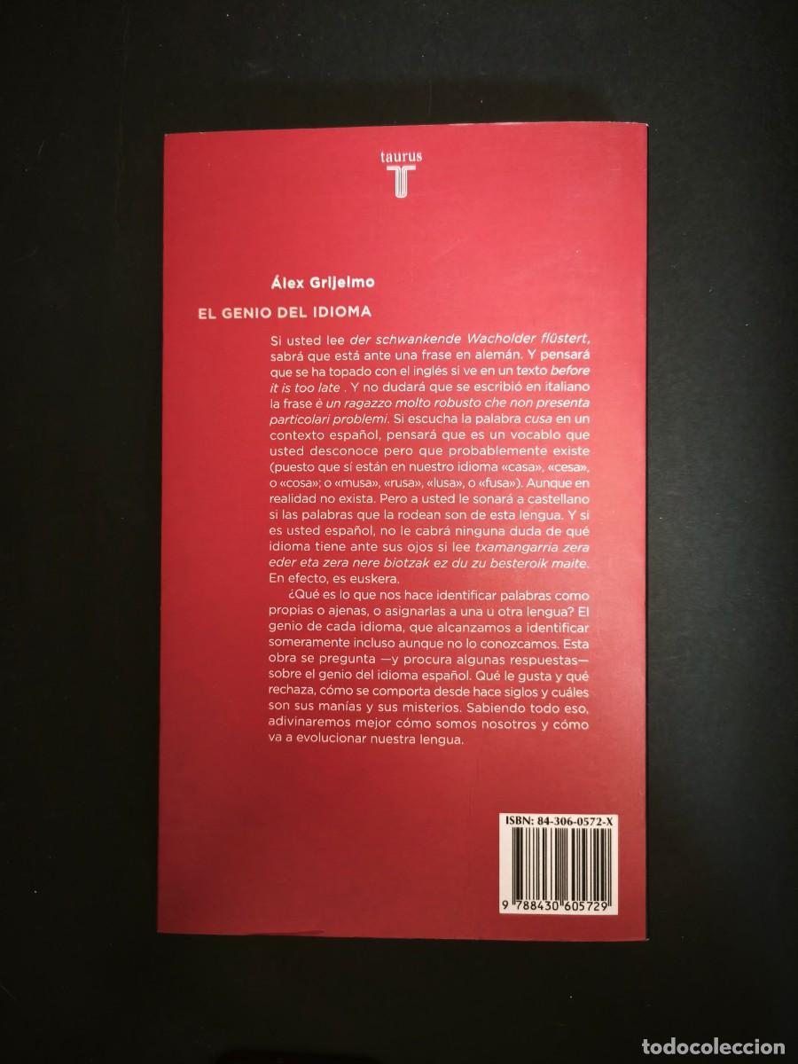 Libros de segunda mano: El genio del idioma - &Aacute;lex Grijelmo - Foto 2