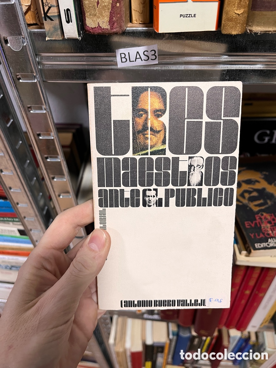 Libros de segunda mano: Blas3 Tres maestros ante el p&uacute;blico (Valle-Incl&aacute;n, V&eacute;lazquez, Lorca).- Buero Vallejo, Antonio