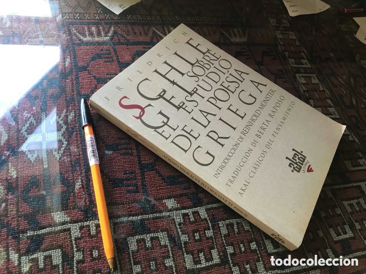 Libros de segunda mano: Sobre el estudio de la poes&iacute;a griega. Friedrich Schlegel. Akal ediciones n&ordm; 1
