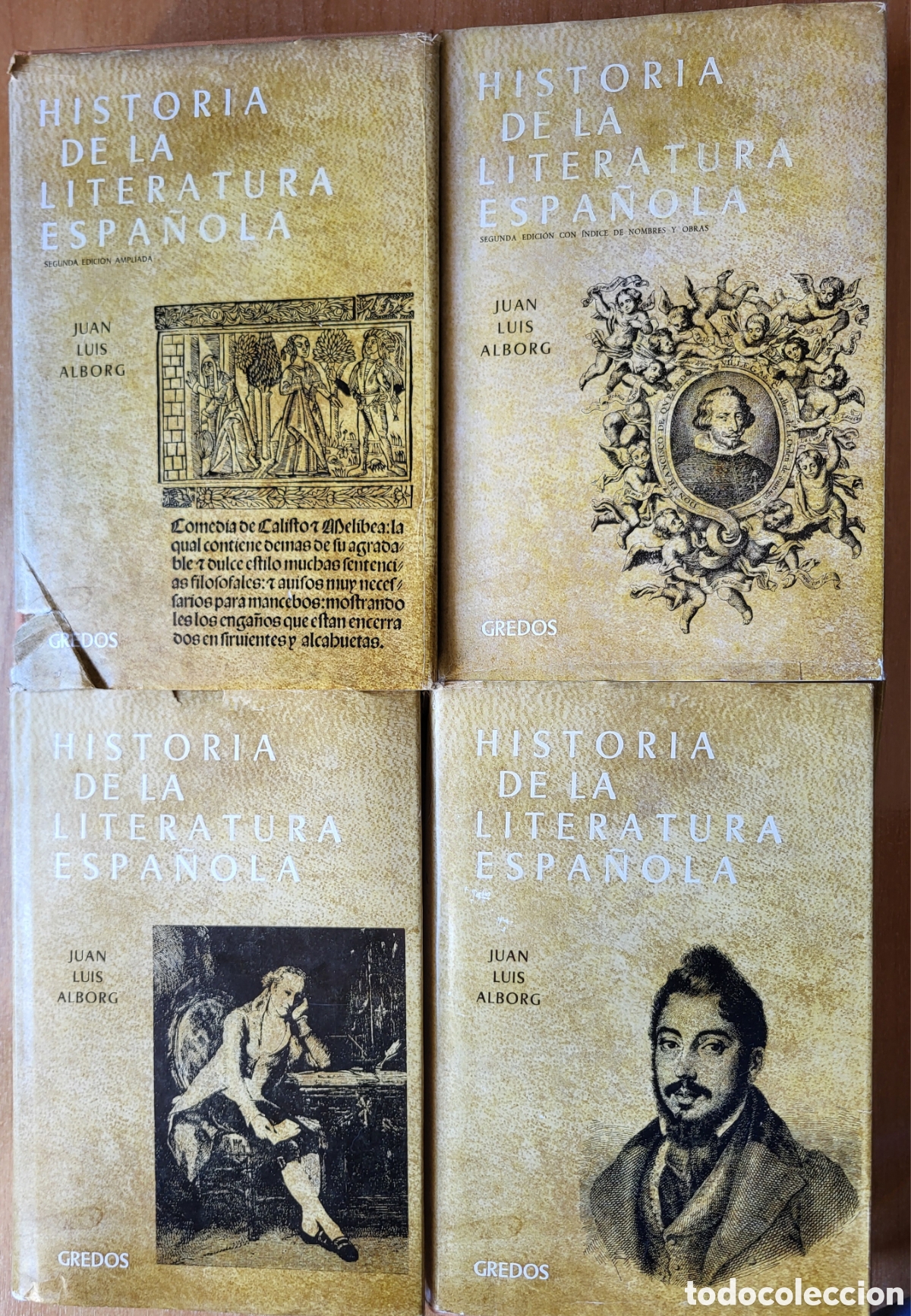 Libros de segunda mano: Alborg. Historia de la Literatura Espa&ntilde;ola. Vols. I al IV. Grdos, 1980
