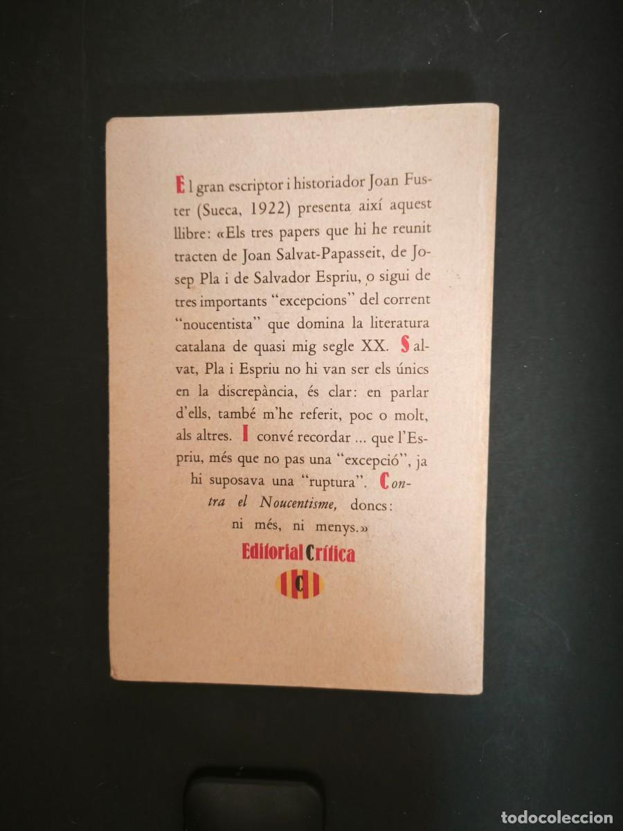 Libros de segunda mano: Contra el Noucentisme - Joan Fuster - Foto 4