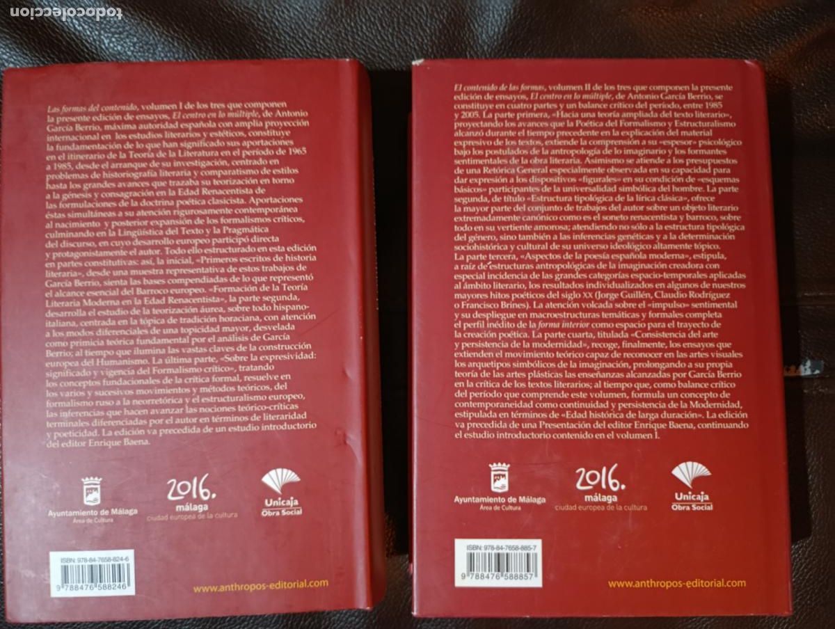 Libros de segunda mano: EL CENTRO Y LO MULTIPLE ANTONIO GARCIA BERRIO TOMOS 1 Y 2 - Foto 2