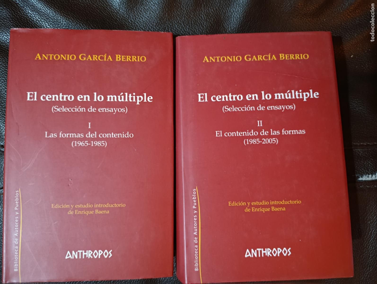 Libros de segunda mano: EL CENTRO Y LO MULTIPLE ANTONIO GARCIA BERRIO TOMOS 1 Y 2