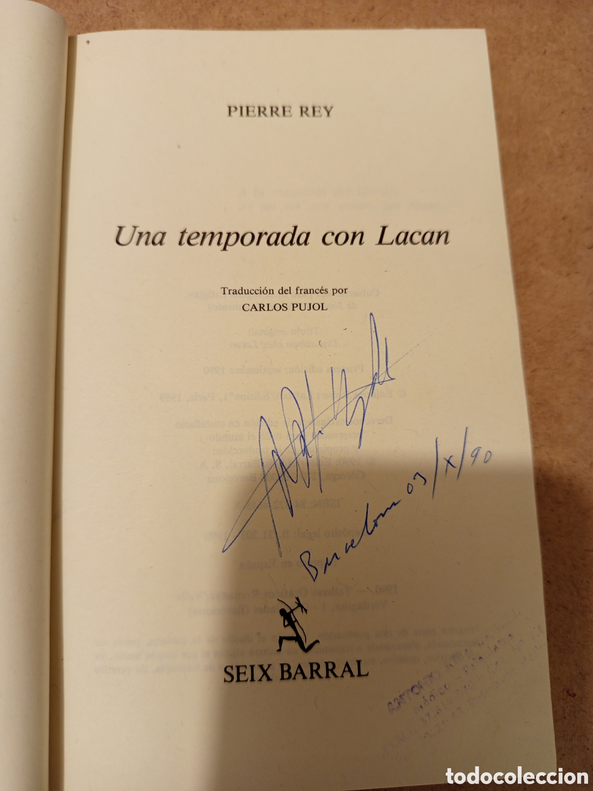 Libros de segunda mano: UNA TEMPORADA CON LACAN (PIERRE REY) - Foto 3