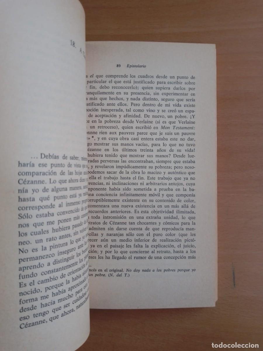 Libros de segunda mano: Teor&iacute;a po&eacute;tica, de Rilke - Foto 3