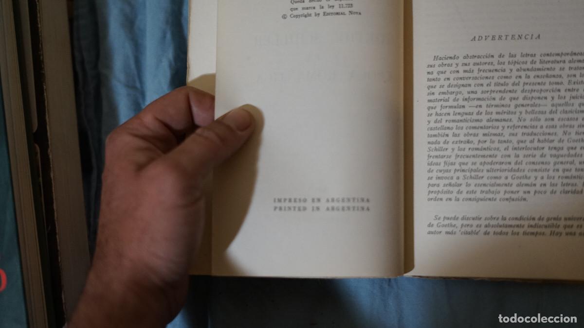 Libros de segunda mano: Alfredo Cahn - Goethe Schiller y la &eacute;poca rom&aacute;ntica - Foto 2