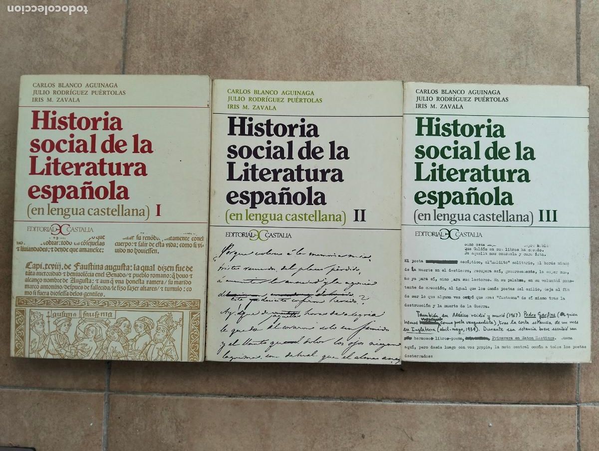 Libros de segunda mano: Historia Social de la Literatura Espa&ntilde;ola, Varios, ed. Castalia 1978. VISITA MI CATALOGO L54