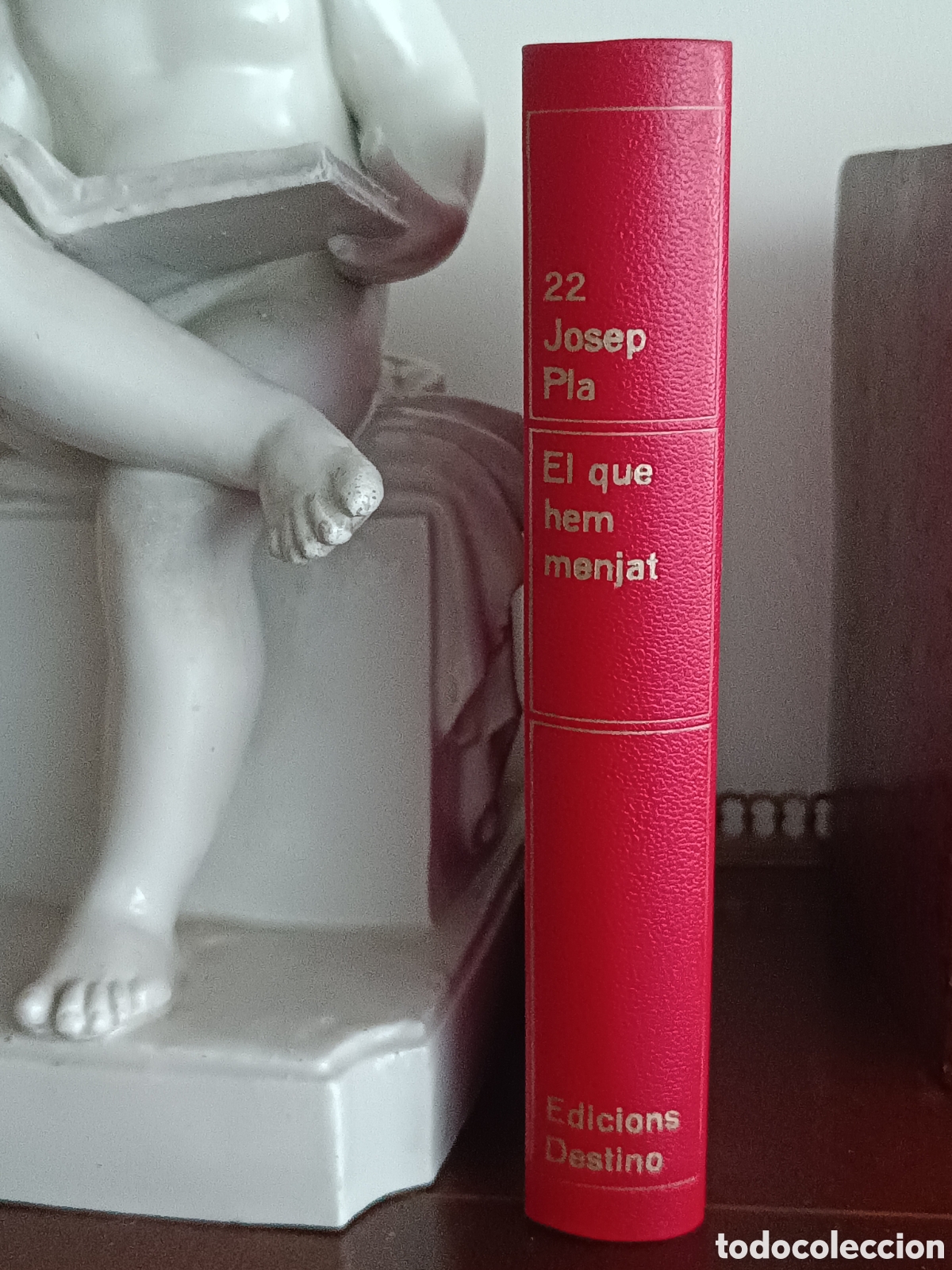 Libros de segunda mano: JOSE PLA AUTOGRAFO CON FIRMA Y DEDICATORIA MANUSCRITA: EL QUE HEM MENJAT. Tarjeta manuscrita M. Roca