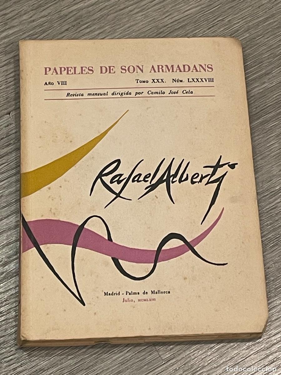 Libros de segunda mano: PAPELES DE SON ARMADANS. RAFAEL ALBERTI. 1963 - A&Ntilde;O VIII. TOMO XXX NUM. LXXXVIII