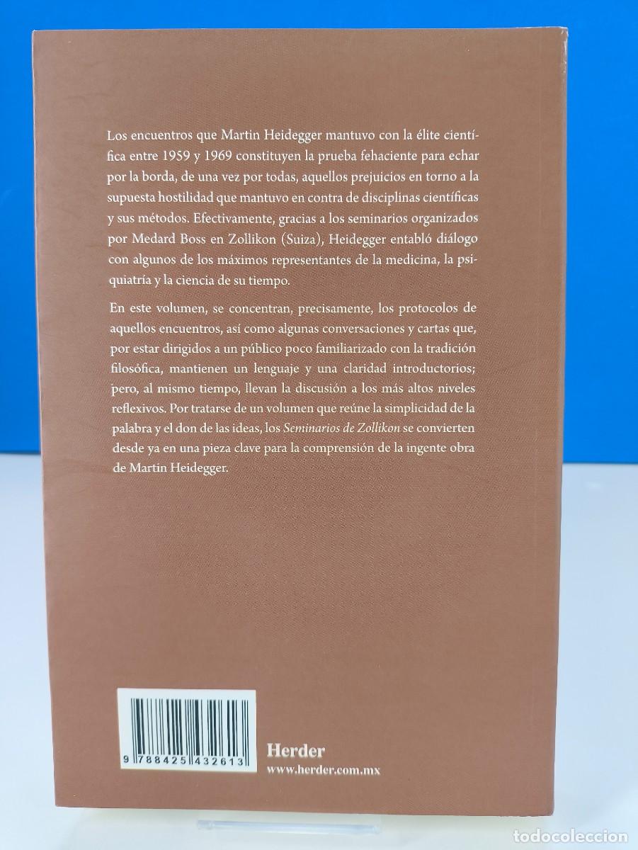 Libros de segunda mano: SEMINARIOS DE ZOLLIKON / MARTIN HEIDEGGER / 2013. HERDER - Foto 2