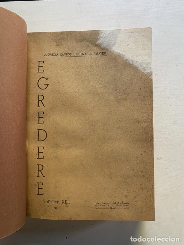 Libros de segunda mano: Egredere - Campos Urquiza de Travers Lucrecia