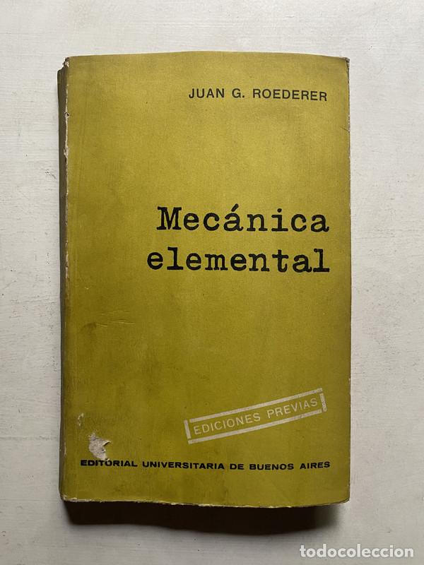 Livros em segunda m&atilde;o: Mecanica elemental - Roederer Juan G.