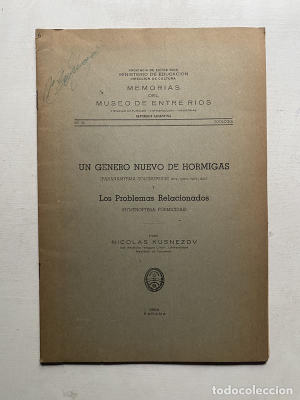 Gebrauchte B&uuml;cher: Un genero nuevo de hormigas - Kusnezov Nicolas