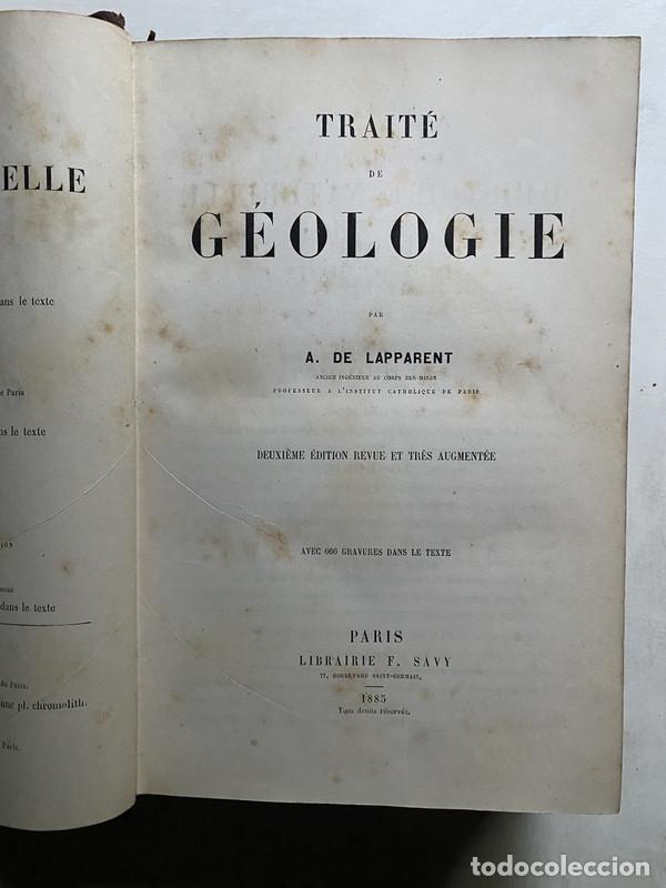 Libros de segunda mano: Traite de Geologie - De Lapparent A.